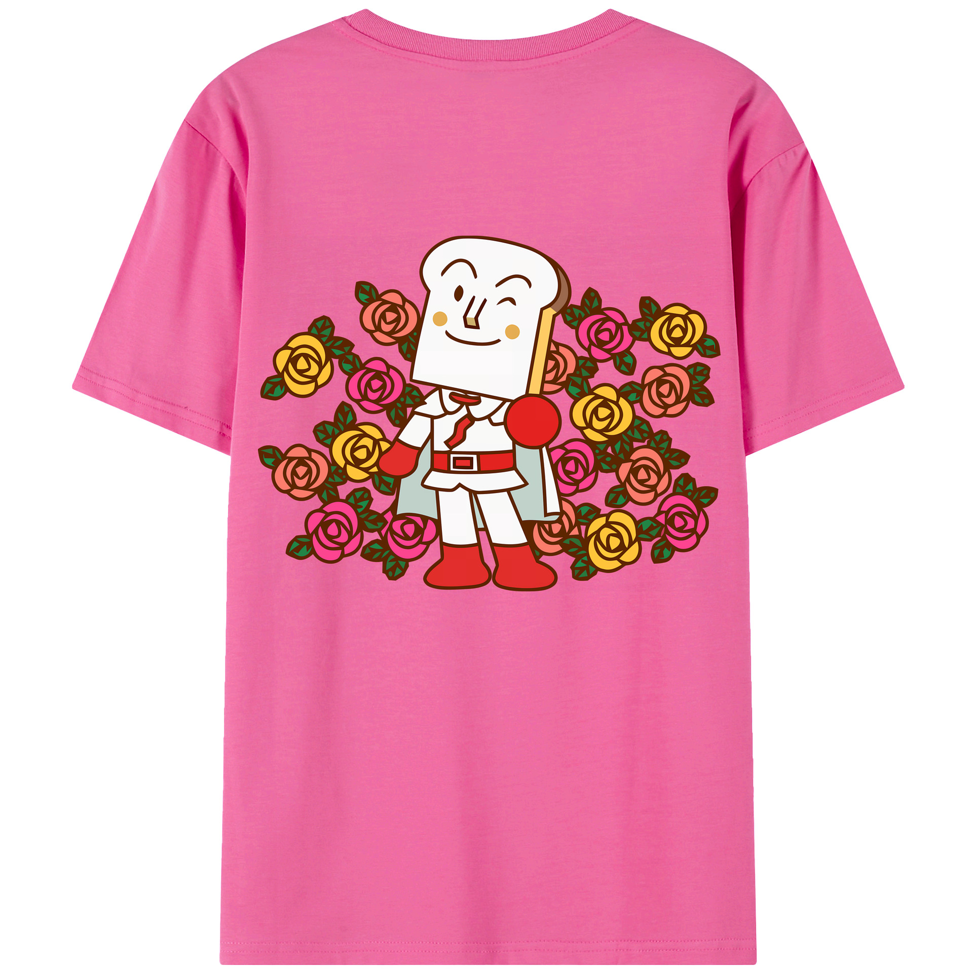 （画像用） アンパンマン Anpanman レディース半袖Tシャツ(バックプリント)